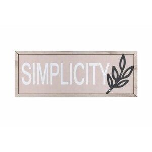 SIMPLICITY Wooden Tabletop Sign Minimalist Home Décor Neutral Modern Farmhouse